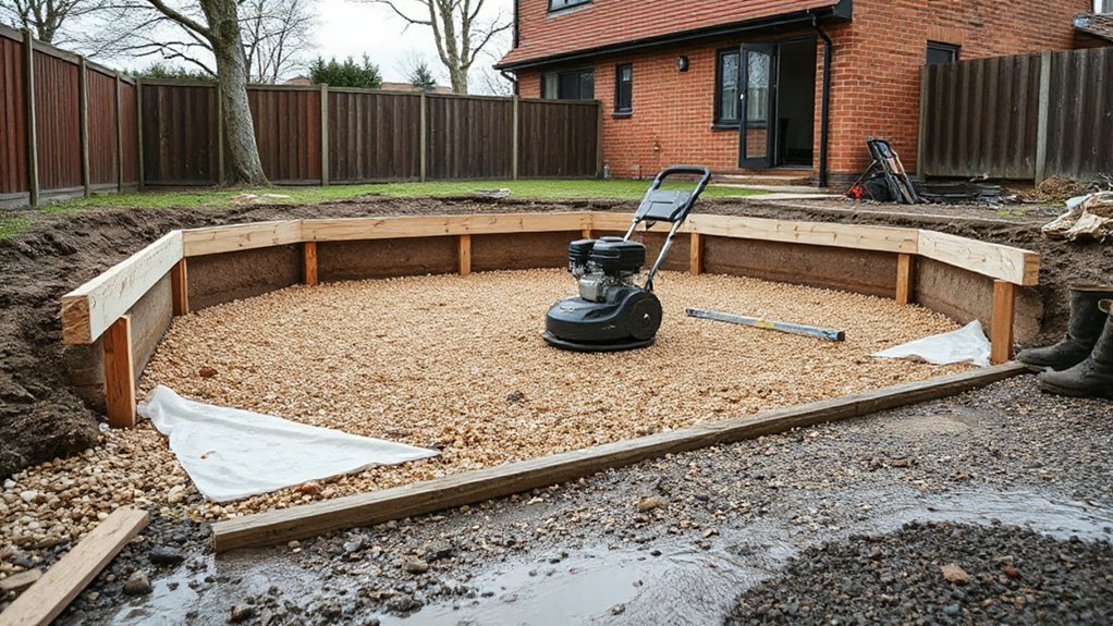 build stable well drained sub base