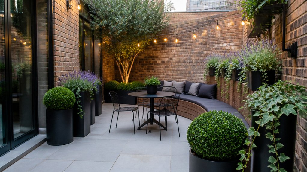 compact british garden design