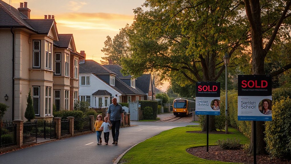 convenient family commuter town