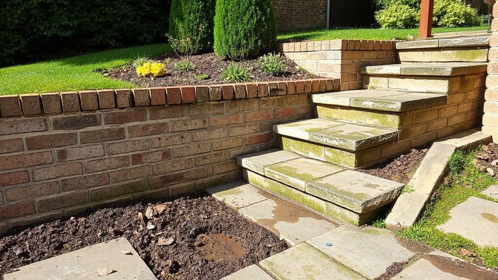 ensure wall and step stability