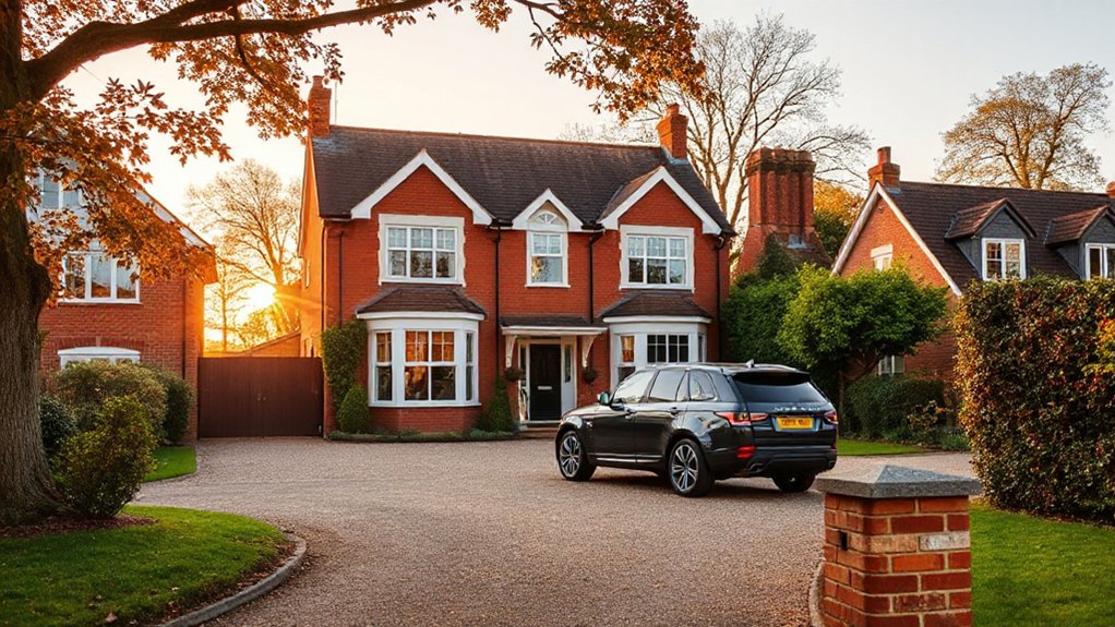 family homes in leafy suburbs