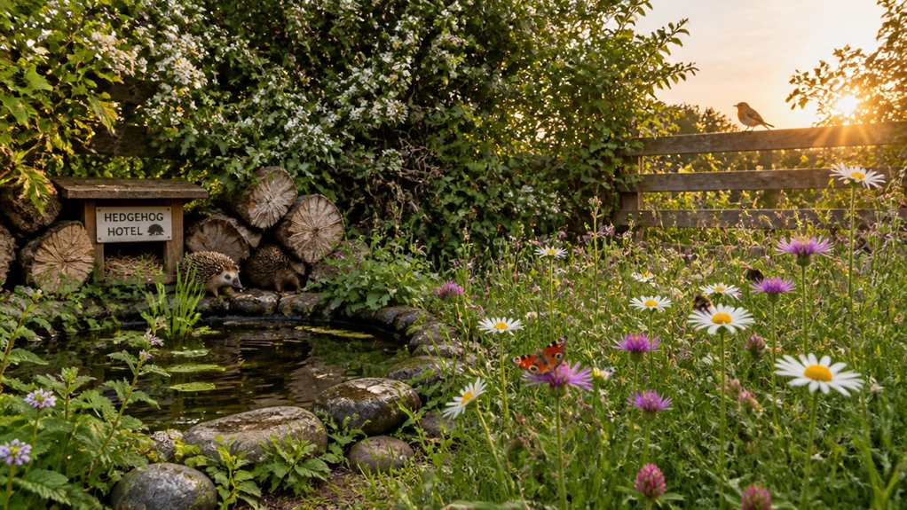 garden supports uk wildlife