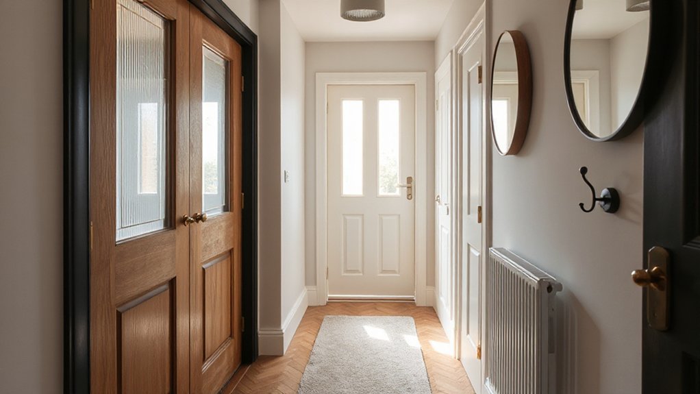 glazed doors brighten and modernize