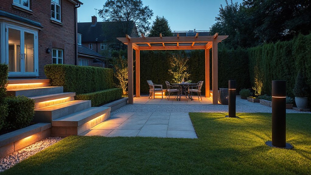 layered outdoor lighting design