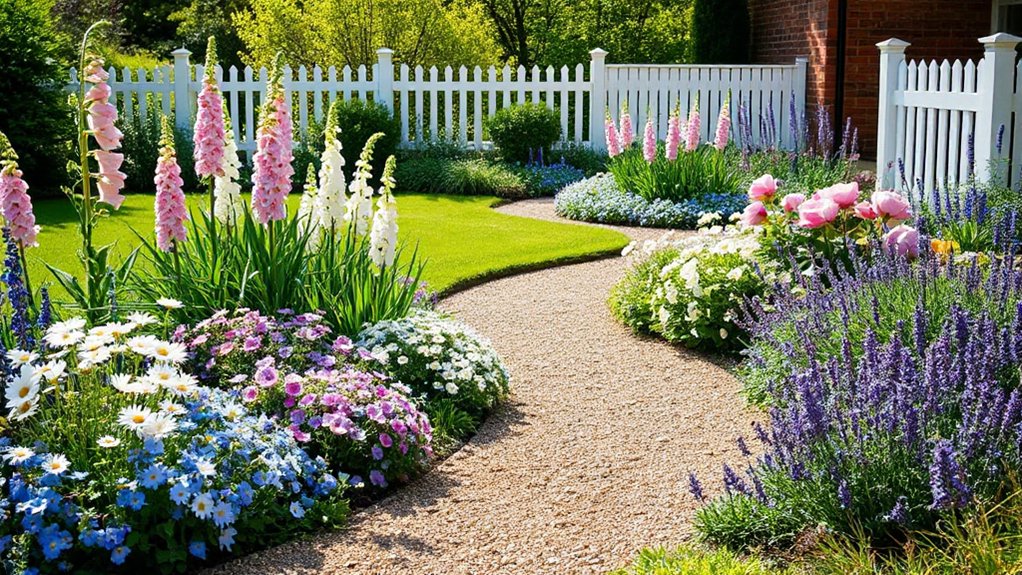 layered spring planting arrangement