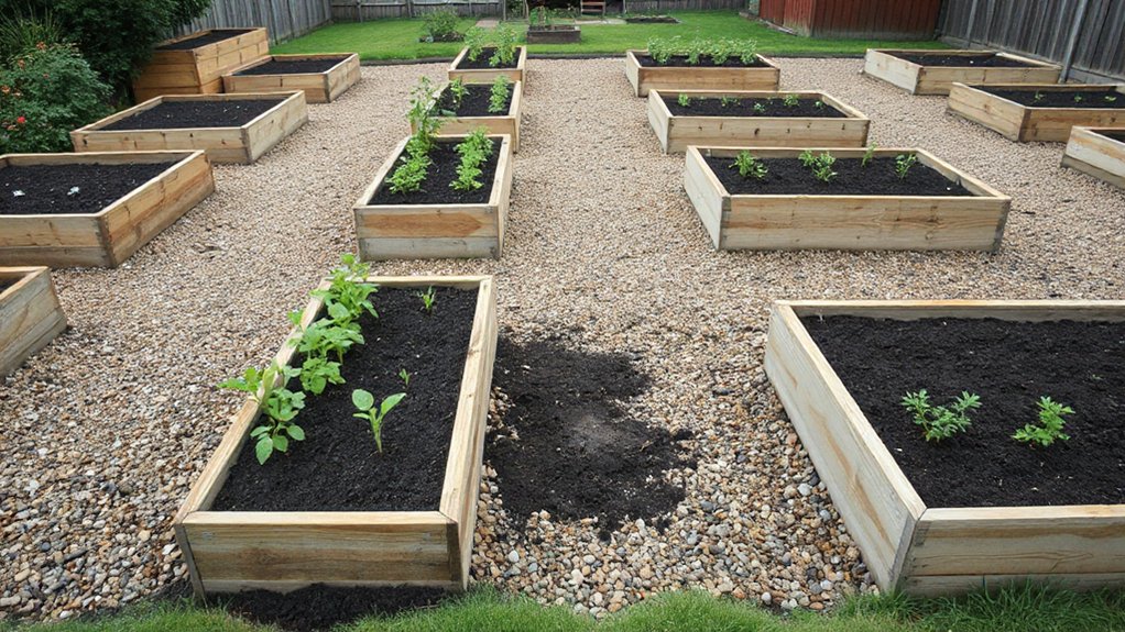plan layout paths drainage