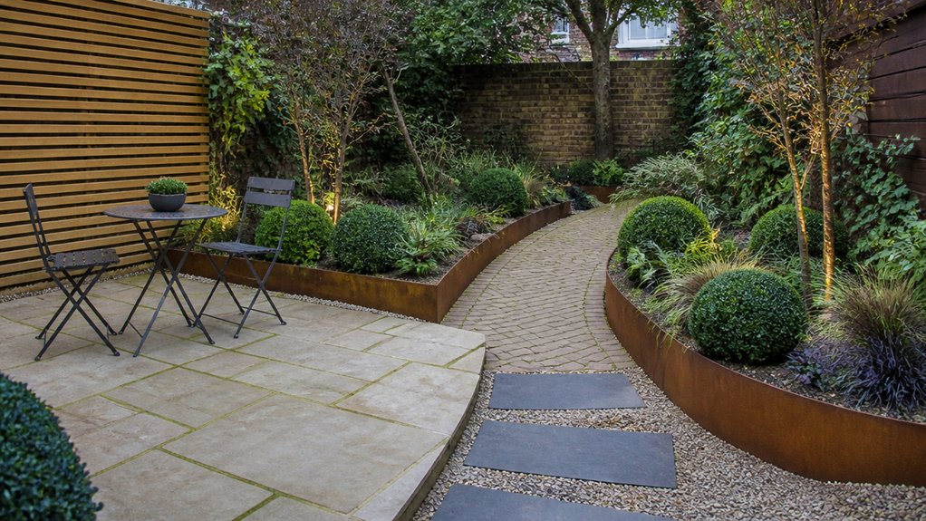 small garden hardscape designs