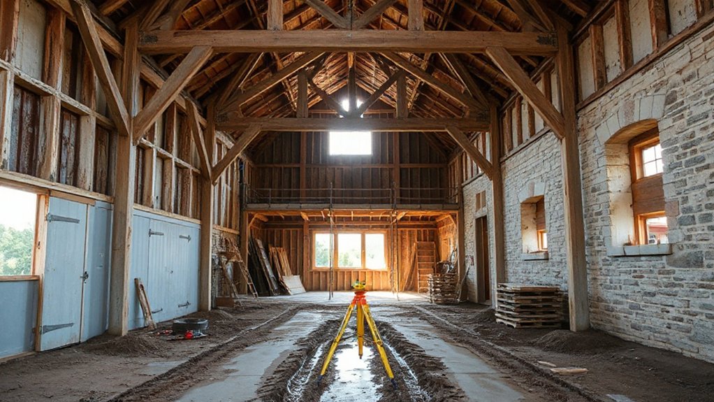 structural survey and stabilization
