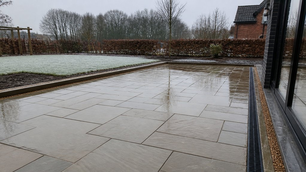 winter proof patio construction